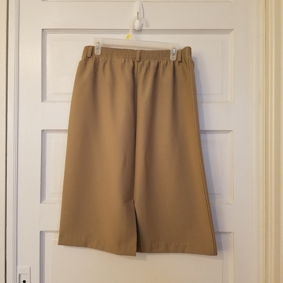 Vintage Skirt Elastic Waist Tan Color Size L - Picture 3 of 5